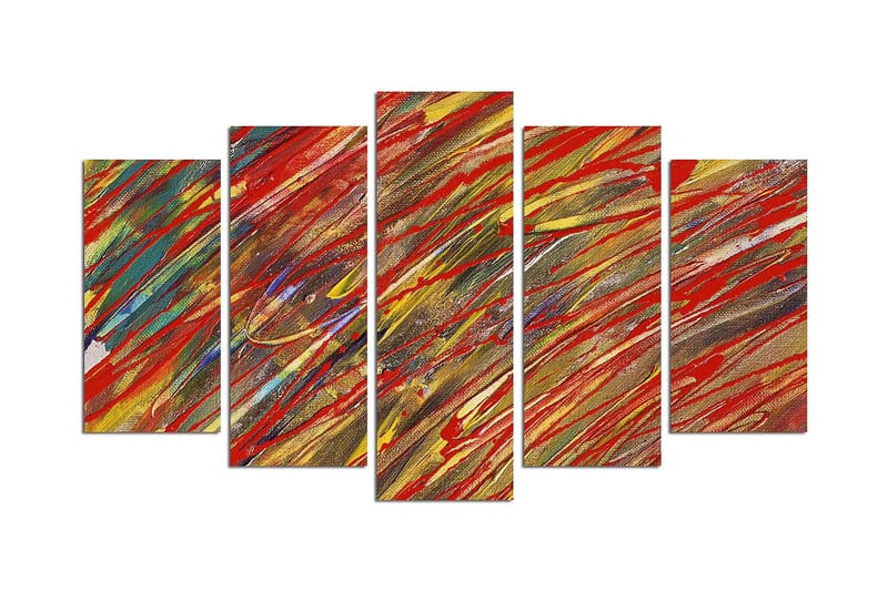Dekorativ MDF-bilde 5 Deler - Flerfarget - Innredning - Bilder & kunst - Lerretsbilder