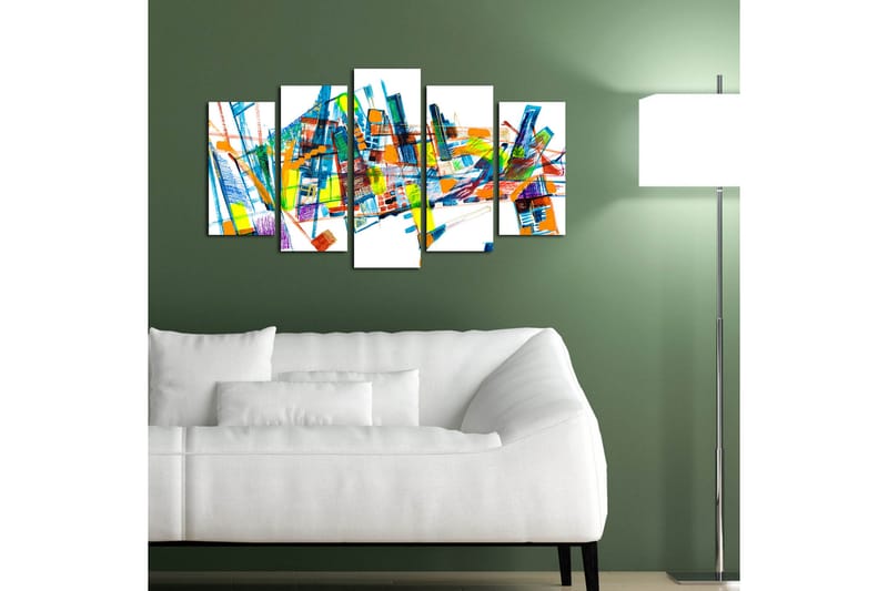 Dekorativ MDF-bilde 5 Deler - Flerfarget - Innredning - Bilder & kunst - Lerretsbilder