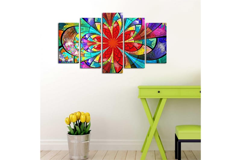 Dekorativ MDF-bilde 5 Deler - Flerfarget - Innredning - Bilder & kunst - Lerretsbilder
