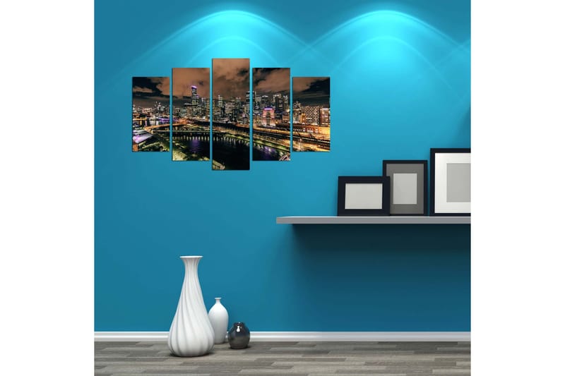 Dekorativ MDF-bilde 5 Deler - Flerfarget - Innredning - Bilder & kunst - Lerretsbilder