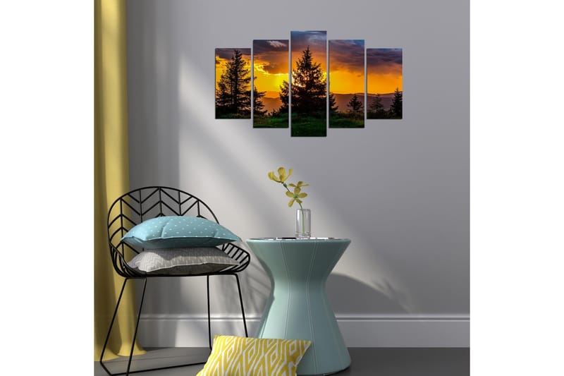 Dekorativ MDF-bilde 5 Deler - Flerfarget - Innredning - Bilder & kunst - Lerretsbilder