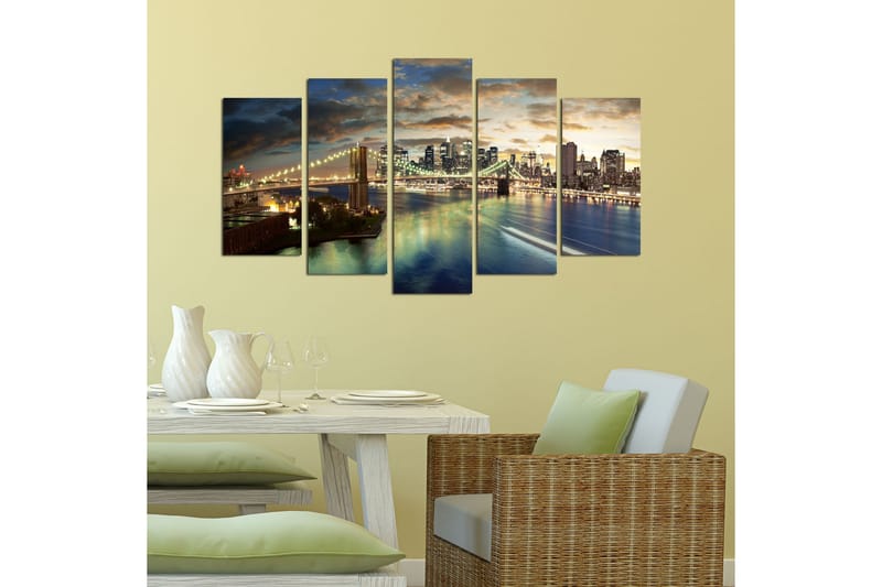 Dekorativ MDF-bilde 5 Deler - Flerfarget - Innredning - Bilder & kunst - Lerretsbilder