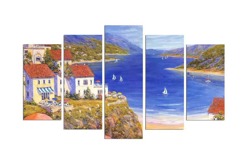 Dekorativ MDF-bilde 5 Deler - Flerfarget - Innredning - Bilder & kunst - Lerretsbilder