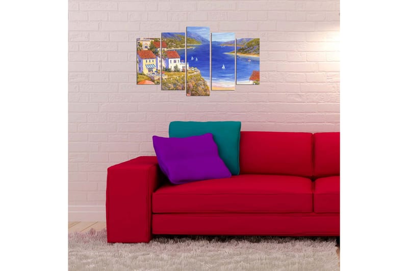 Dekorativ MDF-bilde 5 Deler - Flerfarget - Innredning - Bilder & kunst - Lerretsbilder