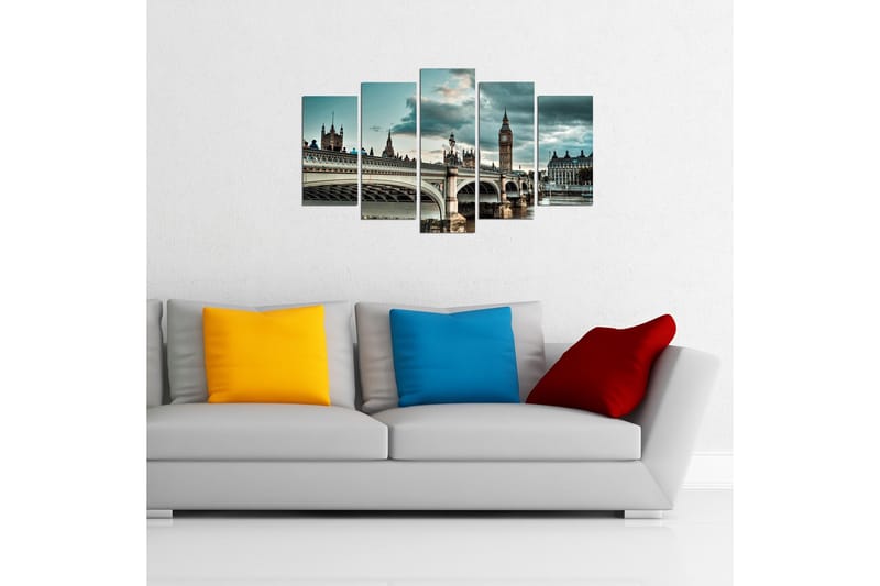 Dekorativ MDF-bilde 5 Deler - Flerfarget - Innredning - Bilder & kunst - Lerretsbilder