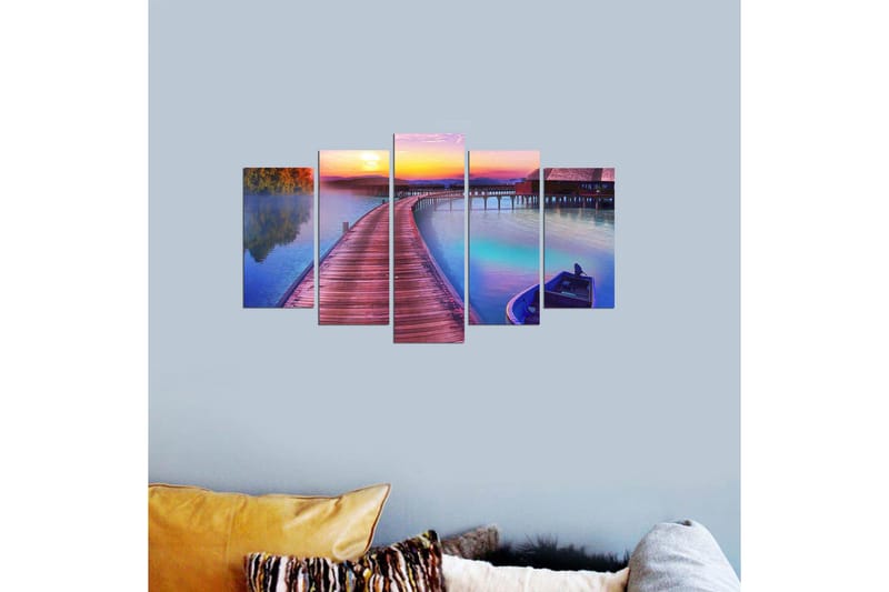 Dekorativ MDF-bilde 5 Deler - Flerfarget - Innredning - Bilder & kunst - Lerretsbilder