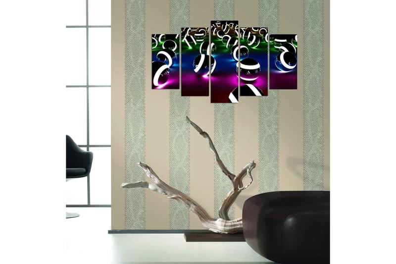 Dekorativ MDF-bilde 5 Deler - Flerfarget - Innredning - Bilder & kunst - Lerretsbilder