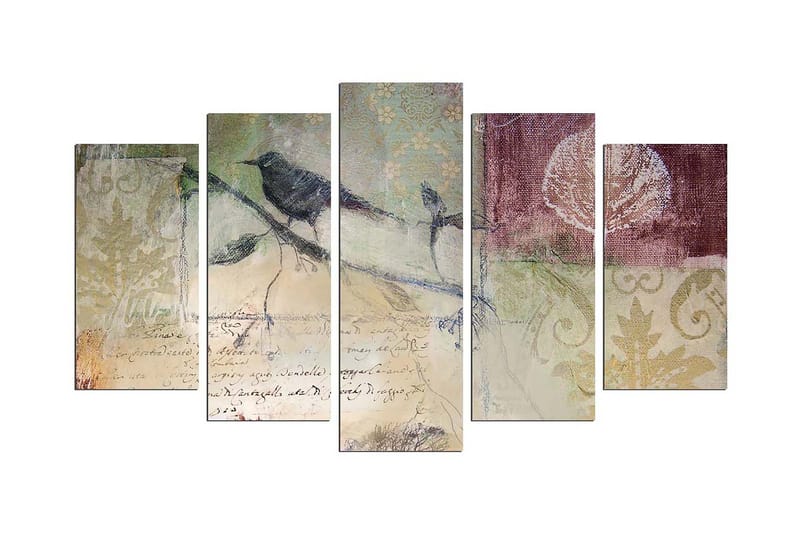 Dekorativ MDF-bilde 5 Deler - Flerfarget - Innredning - Bilder & kunst - Lerretsbilder