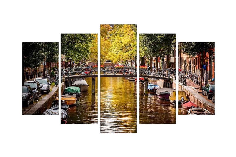 Dekorativ MDF-bilde 5 Deler - Flerfarget - Innredning - Bilder & kunst - Lerretsbilder