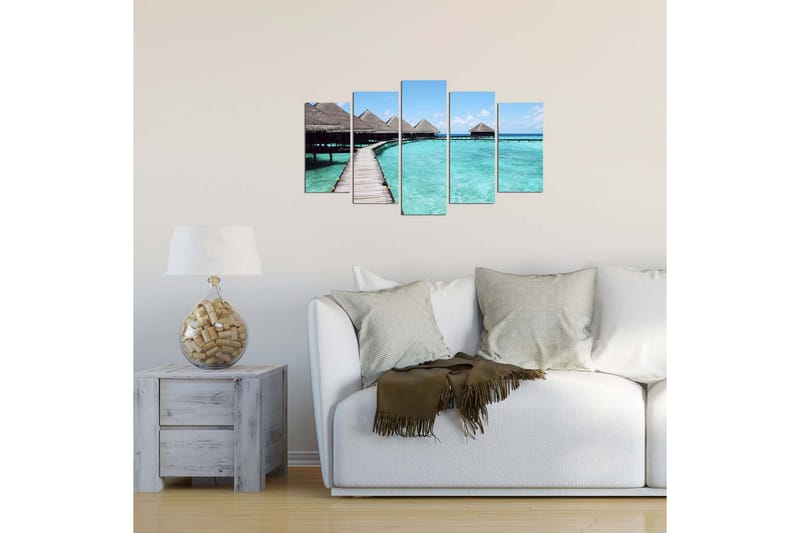 Dekorativ MDF-bilde 5 Deler - Flerfarget - Innredning - Bilder & kunst - Lerretsbilder