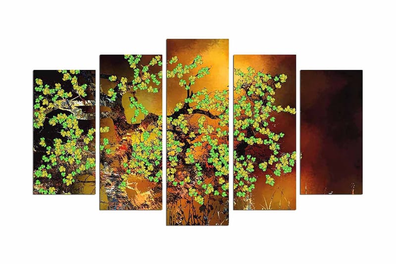 Dekorativ MDF-bilde 5 Deler - Flerfarget - Innredning - Bilder & kunst - Lerretsbilder