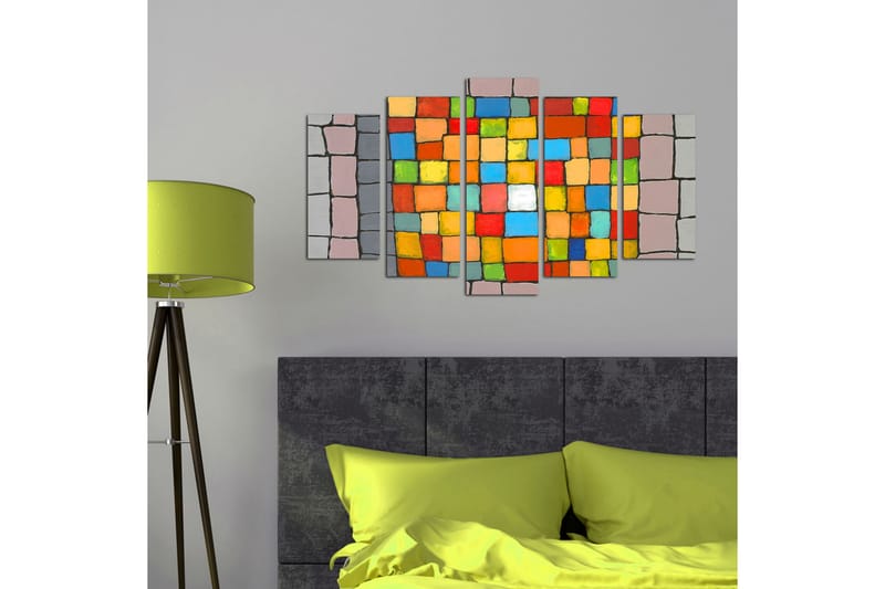 Dekorativ MDF-bilde 5 Deler - Flerfarget - Innredning - Bilder & kunst - Lerretsbilder