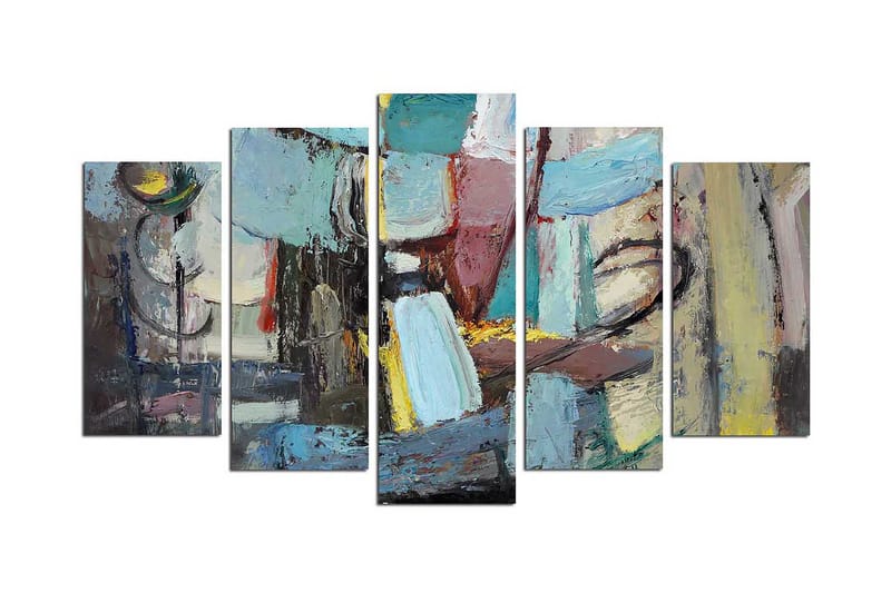 Dekorativ MDF-bilde 5 Deler - Flerfarget - Innredning - Bilder & kunst - Lerretsbilder