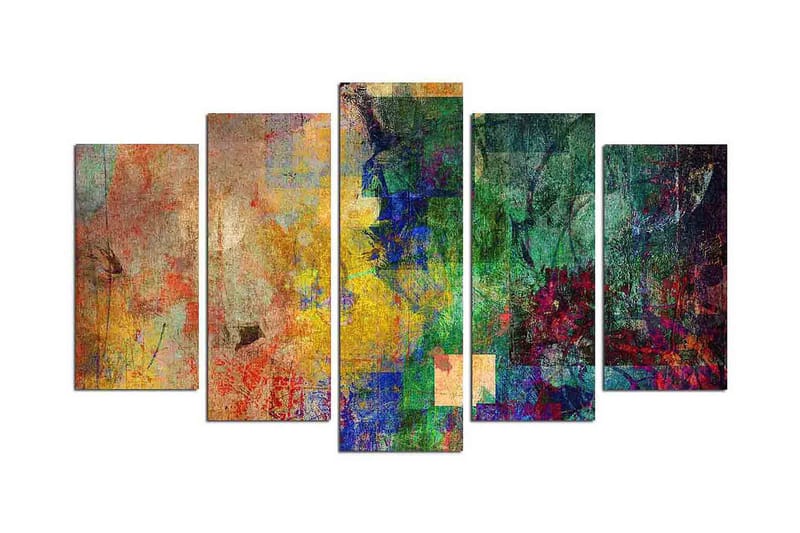 Dekorativ MDF-bilde 5 Deler - Flerfarget - Innredning - Bilder & kunst - Lerretsbilder