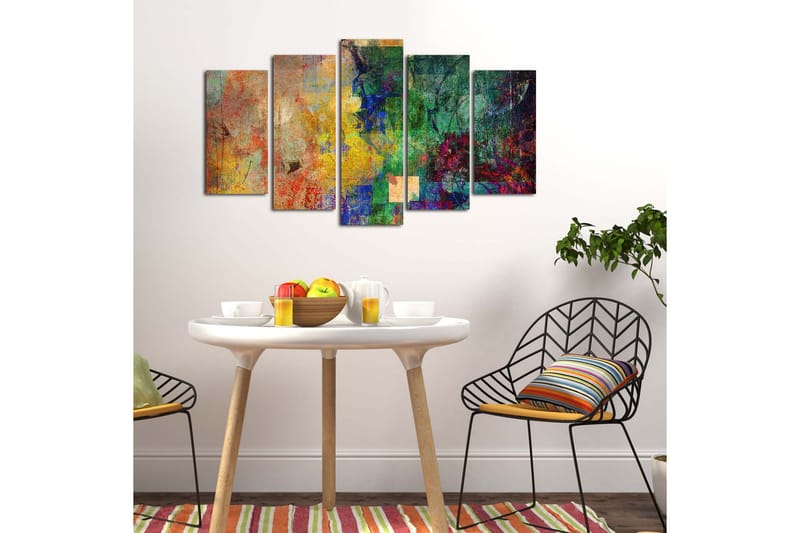 Dekorativ MDF-bilde 5 Deler - Flerfarget - Innredning - Bilder & kunst - Lerretsbilder