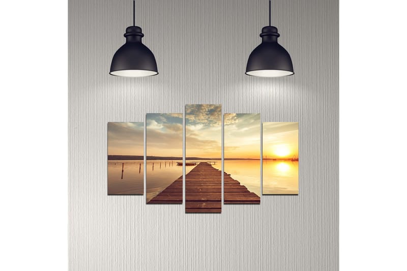 Dekorativ MDF-bilde 5 Deler - Flerfarget - Innredning - Bilder & kunst - Lerretsbilder