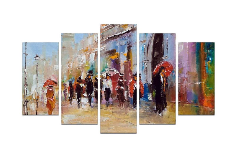 Dekorativ MDF-bilde 5 Deler - Flerfarget - Innredning - Bilder & kunst - Lerretsbilder