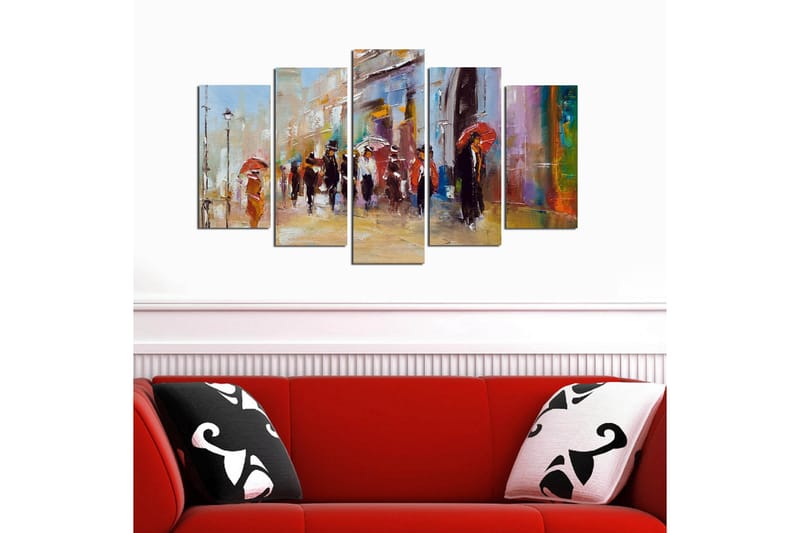 Dekorativ MDF-bilde 5 Deler - Flerfarget - Innredning - Bilder & kunst - Lerretsbilder