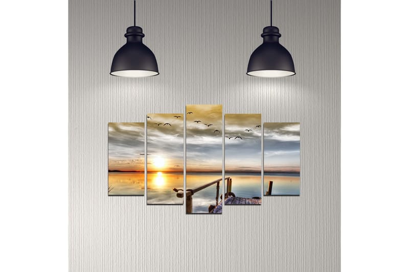 Dekorativ MDF-bilde 5 Deler - Flerfarget - Innredning - Bilder & kunst - Lerretsbilder