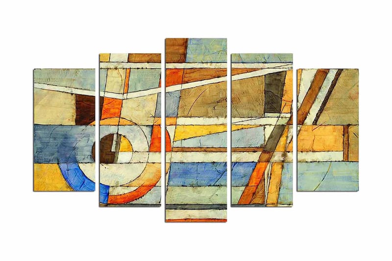 Dekorativ MDF-bilde 5 Deler - Flerfarget - Innredning - Bilder & kunst - Lerretsbilder