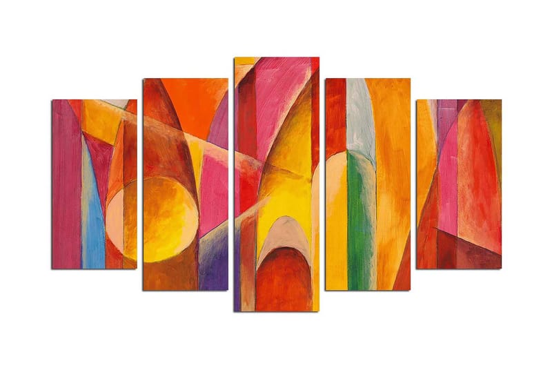 Dekorativ MDF-bilde 5 Deler - Flerfarget - Innredning - Bilder & kunst - Lerretsbilder