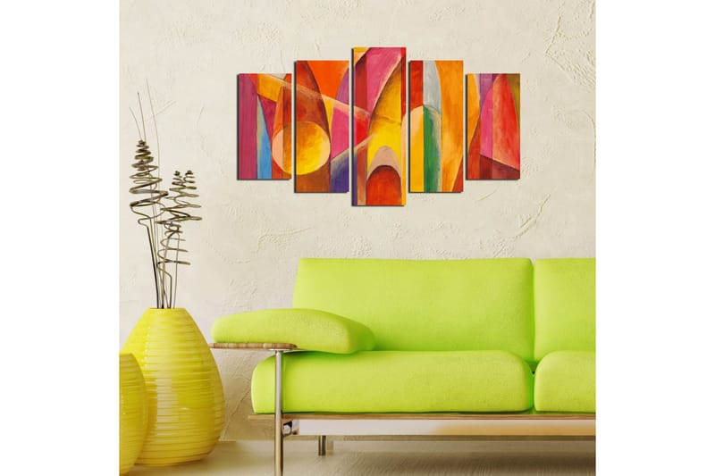Dekorativ MDF-bilde 5 Deler - Flerfarget - Innredning - Bilder & kunst - Lerretsbilder