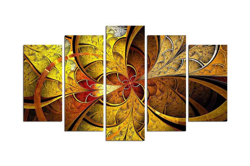 Dekorativ MDF-bilde 5 Deler - Flerfarget - Innredning - Bilder & kunst - Lerretsbilder