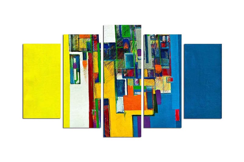 Dekorativ MDF-bilde 5 Deler - Flerfarget - Innredning - Bilder & kunst - Lerretsbilder