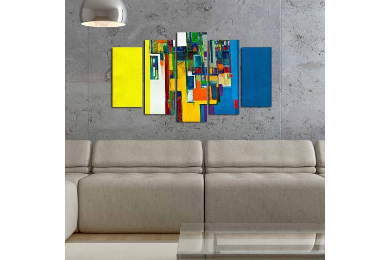 Dekorativ MDF-bilde 5 Deler - Flerfarget - Innredning - Bilder & kunst - Lerretsbilder