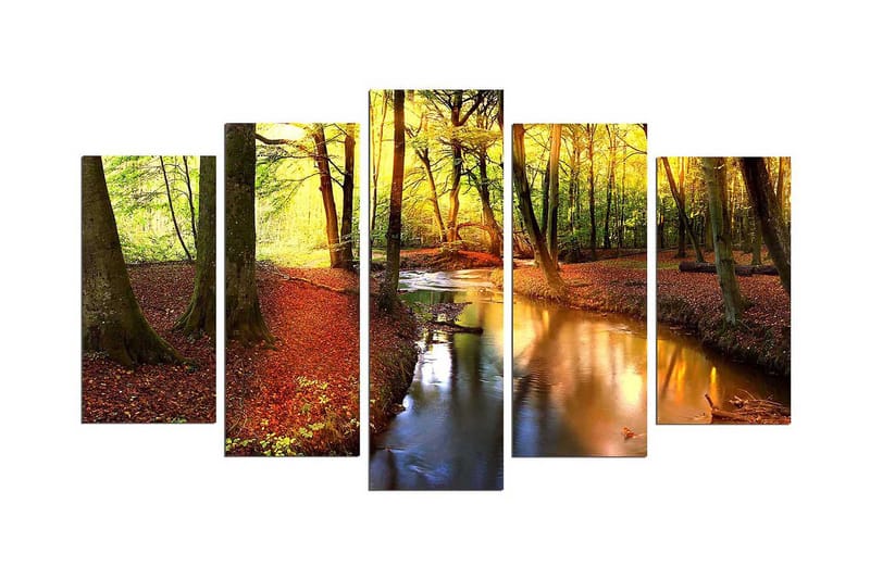 Dekorativ MDF-bilde 5 Deler - Flerfarget - Innredning - Bilder & kunst - Lerretsbilder