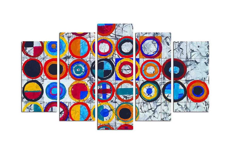 Dekorativ MDF-bilde 5 Deler - Flerfarget - Innredning - Bilder & kunst - Lerretsbilder