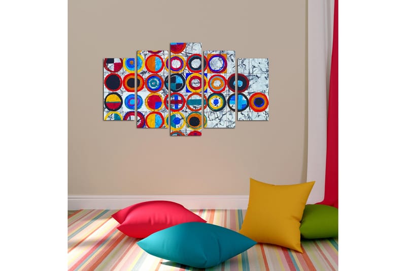 Dekorativ MDF-bilde 5 Deler - Flerfarget - Innredning - Bilder & kunst - Lerretsbilder