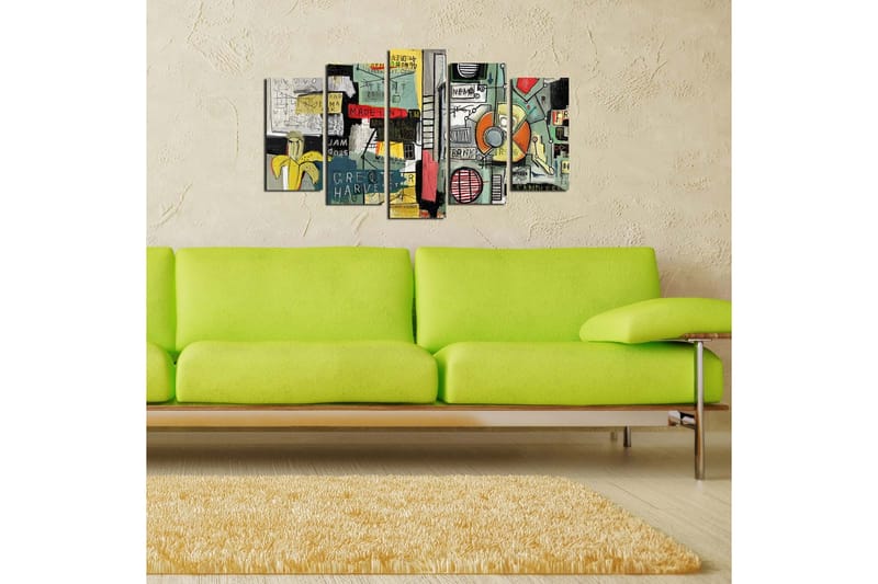 Dekorativ MDF-bilde 5 Deler - Flerfarget - Innredning - Bilder & kunst - Lerretsbilder
