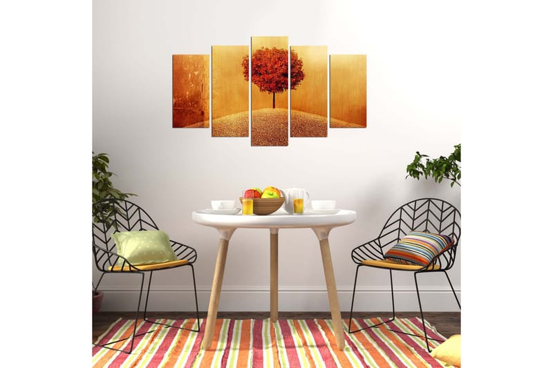 Dekorativ MDF-bilde 5 Deler - Flerfarget - Innredning - Bilder & kunst - Lerretsbilder