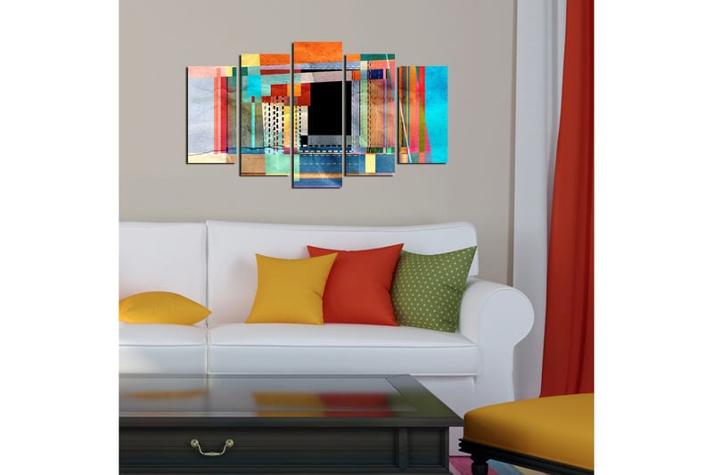 Dekorativ MDF-bilde 5 Deler - Flerfarget - Innredning - Bilder & kunst - Lerretsbilder