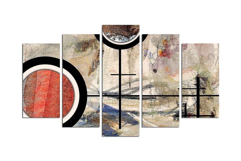 Dekorativ MDF-bilde 5 Deler - Flerfarget - Innredning - Bilder & kunst - Lerretsbilder