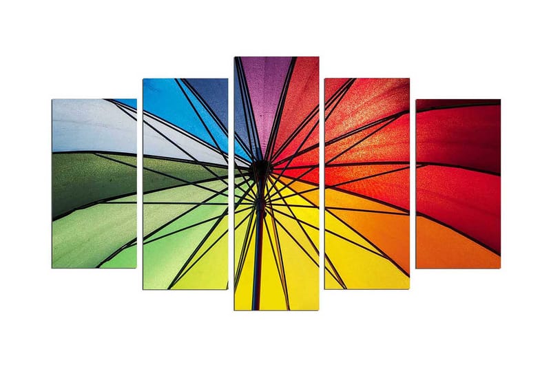 Dekorativ MDF-bilde 5 Deler - Flerfarget - Innredning - Bilder & kunst - Lerretsbilder