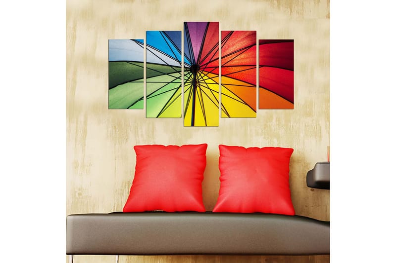 Dekorativ MDF-bilde 5 Deler - Flerfarget - Innredning - Bilder & kunst - Lerretsbilder