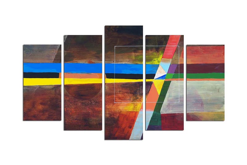 Dekorativ MDF-bilde 5 Deler - Flerfarget - Innredning - Bilder & kunst - Lerretsbilder