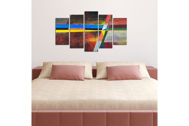 Dekorativ MDF-bilde 5 Deler - Flerfarget - Innredning - Bilder & kunst - Lerretsbilder
