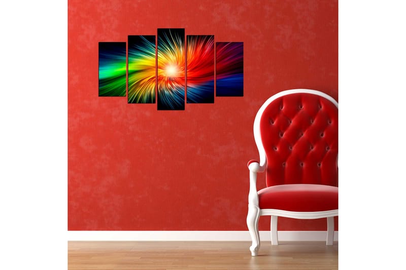 Dekorativ MDF-bilde 5 Deler - Flerfarget - Innredning - Bilder & kunst - Lerretsbilder