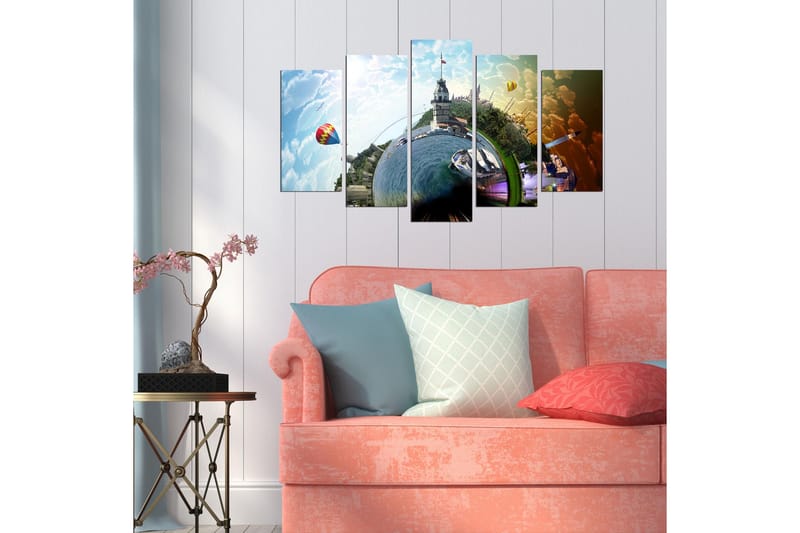 Dekorativ MDF-bilde 5 Deler - Flerfarget - Innredning - Bilder & kunst - Lerretsbilder