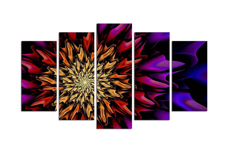 Dekorativ MDF-bilde 5 Deler - Flerfarget - Innredning - Bilder & kunst - Lerretsbilder