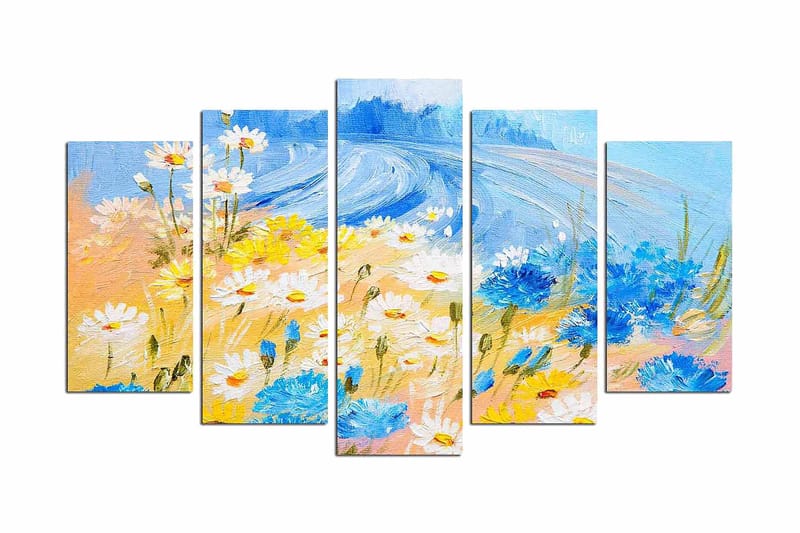 Dekorativ MDF-bilde 5 Deler - Flerfarget - Innredning - Bilder & kunst - Lerretsbilder