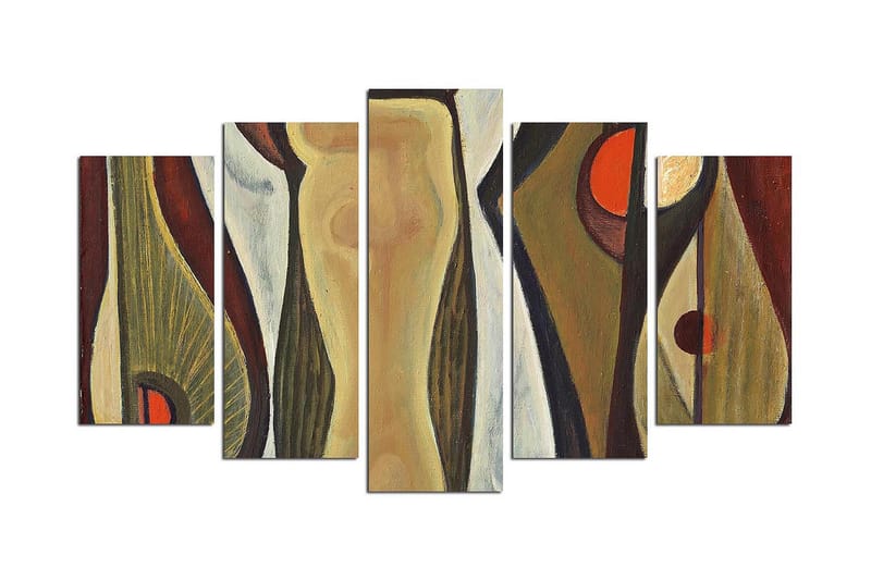 Dekorativ MDF-bilde 5 Deler - Flerfarget - Innredning - Bilder & kunst - Lerretsbilder