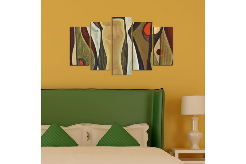 Dekorativ MDF-bilde 5 Deler - Flerfarget - Innredning - Bilder & kunst - Lerretsbilder