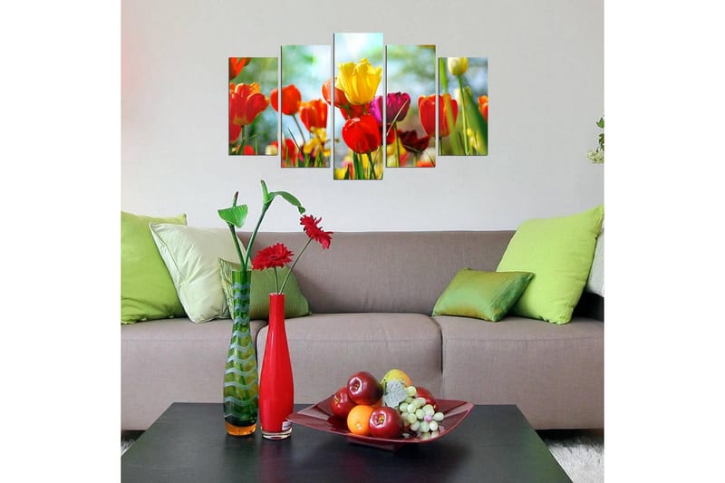 Dekorativ MDF-bilde 5 Deler - Flerfarget - Innredning - Bilder & kunst - Lerretsbilder