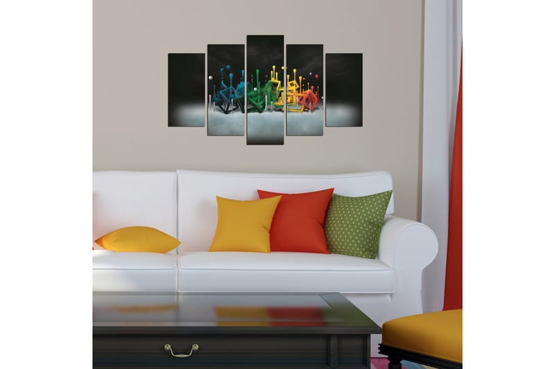 Dekorativ MDF-bilde 5 Deler - Flerfarget - Innredning - Bilder & kunst - Lerretsbilder