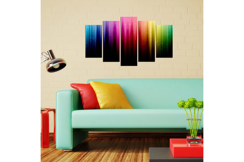 Dekorativ MDF-bilde 5 Deler - Flerfarget - Innredning - Bilder & kunst - Lerretsbilder