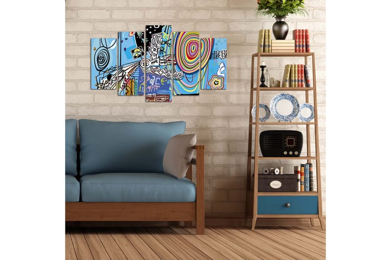 Dekorativ MDF-bilde 5 Deler - Flerfarget - Innredning - Bilder & kunst - Lerretsbilder